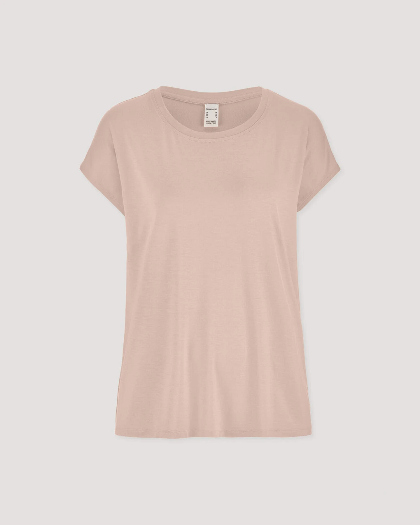 hessnatur Damen Schlaf T-Shirt PURE FLOW aus TENCEL™ Modal - rosa - Größe 40 – Ansicht 3
