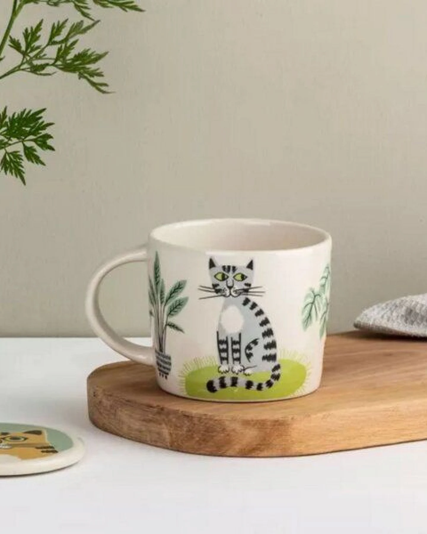 Hannah Turner Handgemachte Keramik Katzen Becher - wunderschön – Ansicht 3