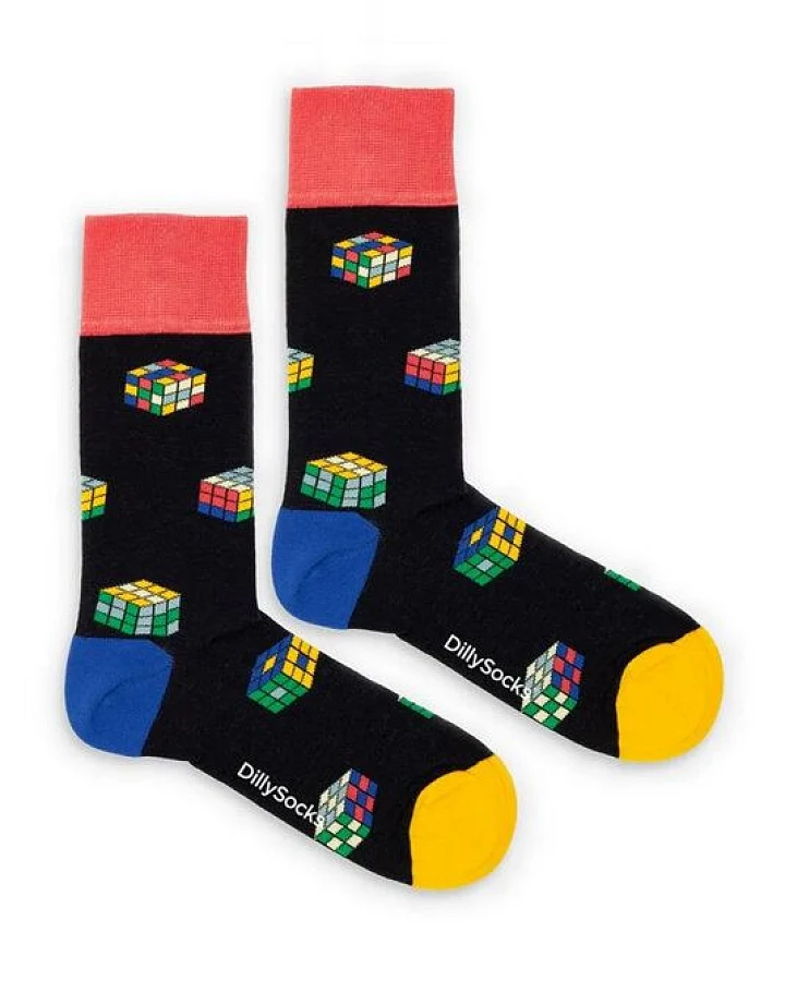 DillySocks Socken Color Cube aus Biobaumwoll-Mix