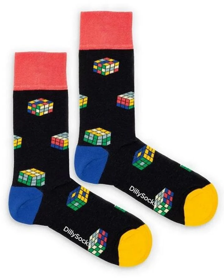 DillySocks Socken Color Cube aus Biobaumwoll-Mix