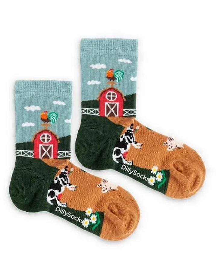 DillySocks Kindersocken Lil Farmer's Finest aus Biobaumwoll-Mix