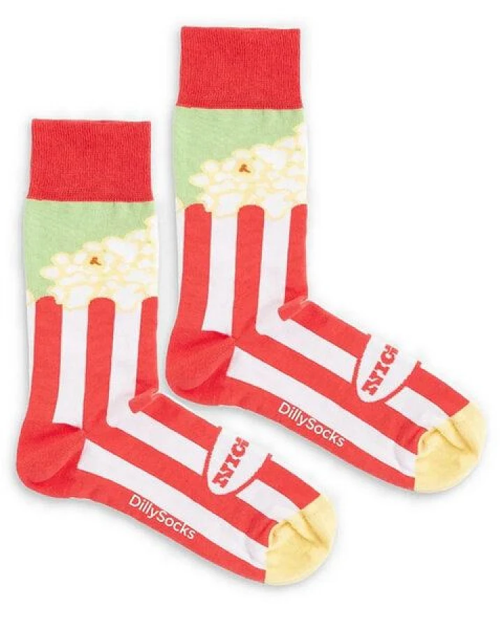 DillySocks Socken Popcorn Delight aus Biobaumwoll-Mix