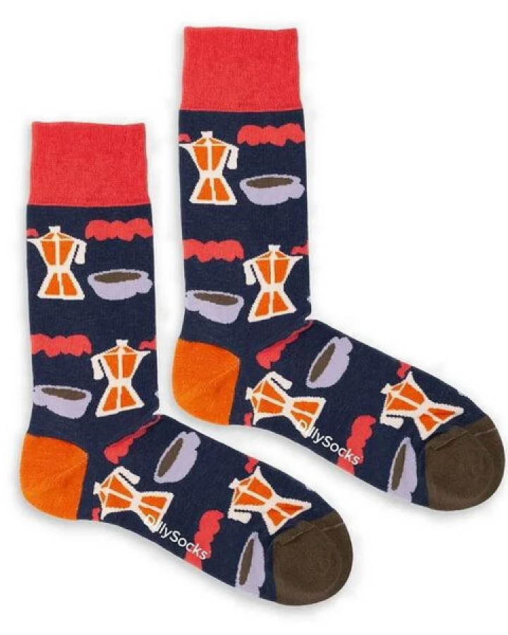DillySocks Socken Barista Bliss aus Biobaumwoll-Mix