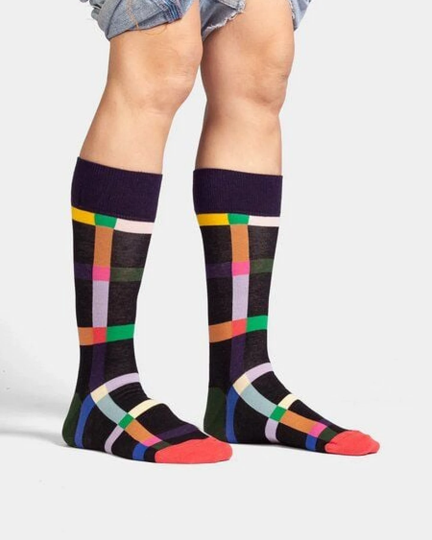 DillySocks Socken Multicolor Maze aus Biobaumwoll-Mix – Ansicht 4