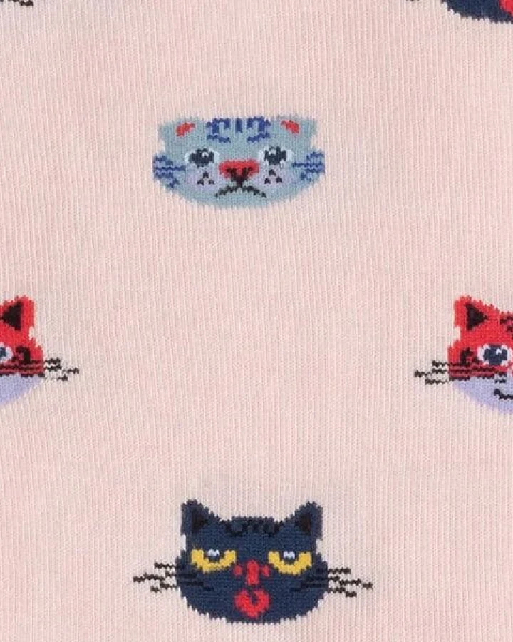 DillySocks Socken Curious Cats aus Biobaumwoll-Mix