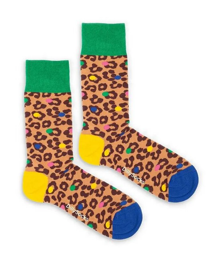 DillySocks Socken Leo Spots aus Biobaumwoll-Mix