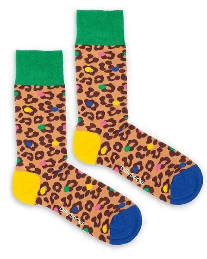 DillySocks Socken Leo Spots aus Biobaumwoll-Mix