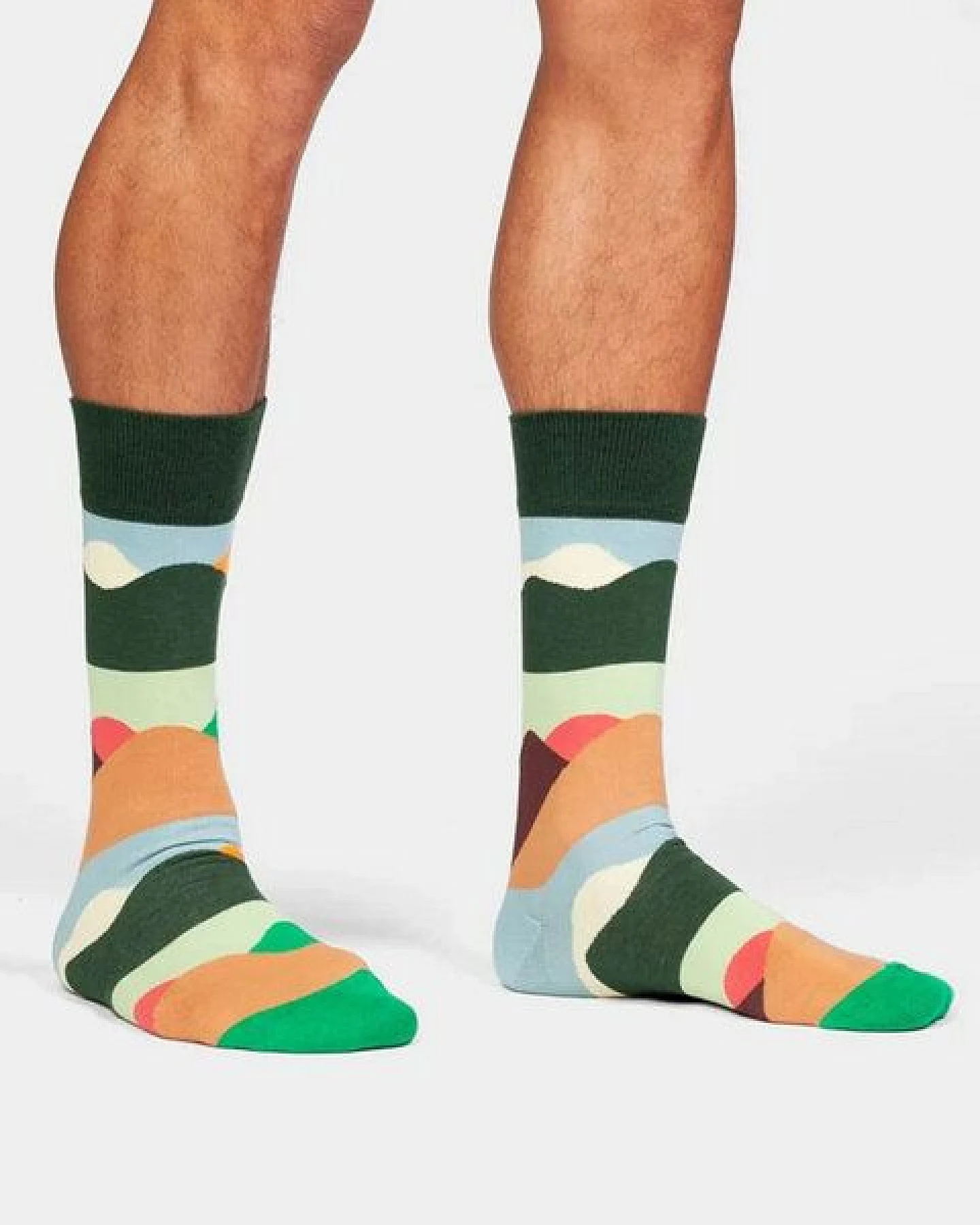 DillySocks Socken Mountain Peaks aus Biobaumwoll-Mix – Ansicht 3