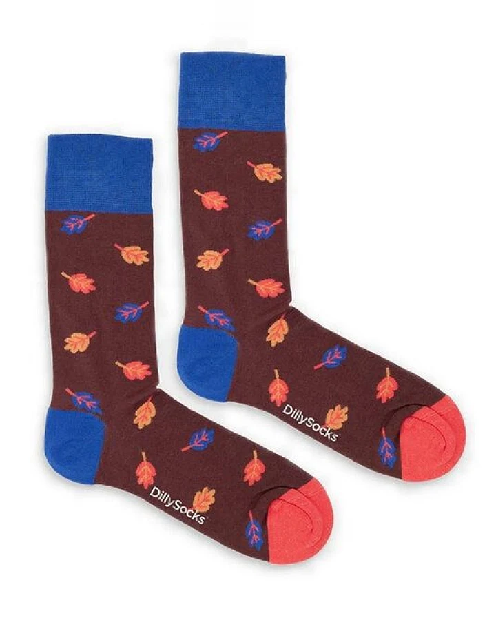DillySocks Socken Golden Leaves aus Biobaumwoll-Mix
