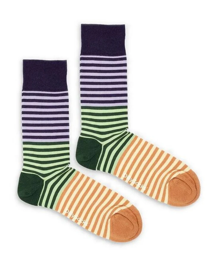 DillySocks Socken Harvest Stripes aus Biobaumwoll-Mix