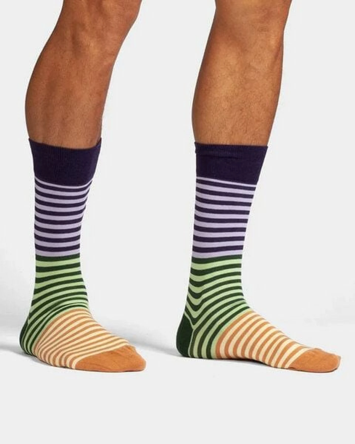 DillySocks Socken Harvest Stripes aus Biobaumwoll-Mix – Ansicht 3