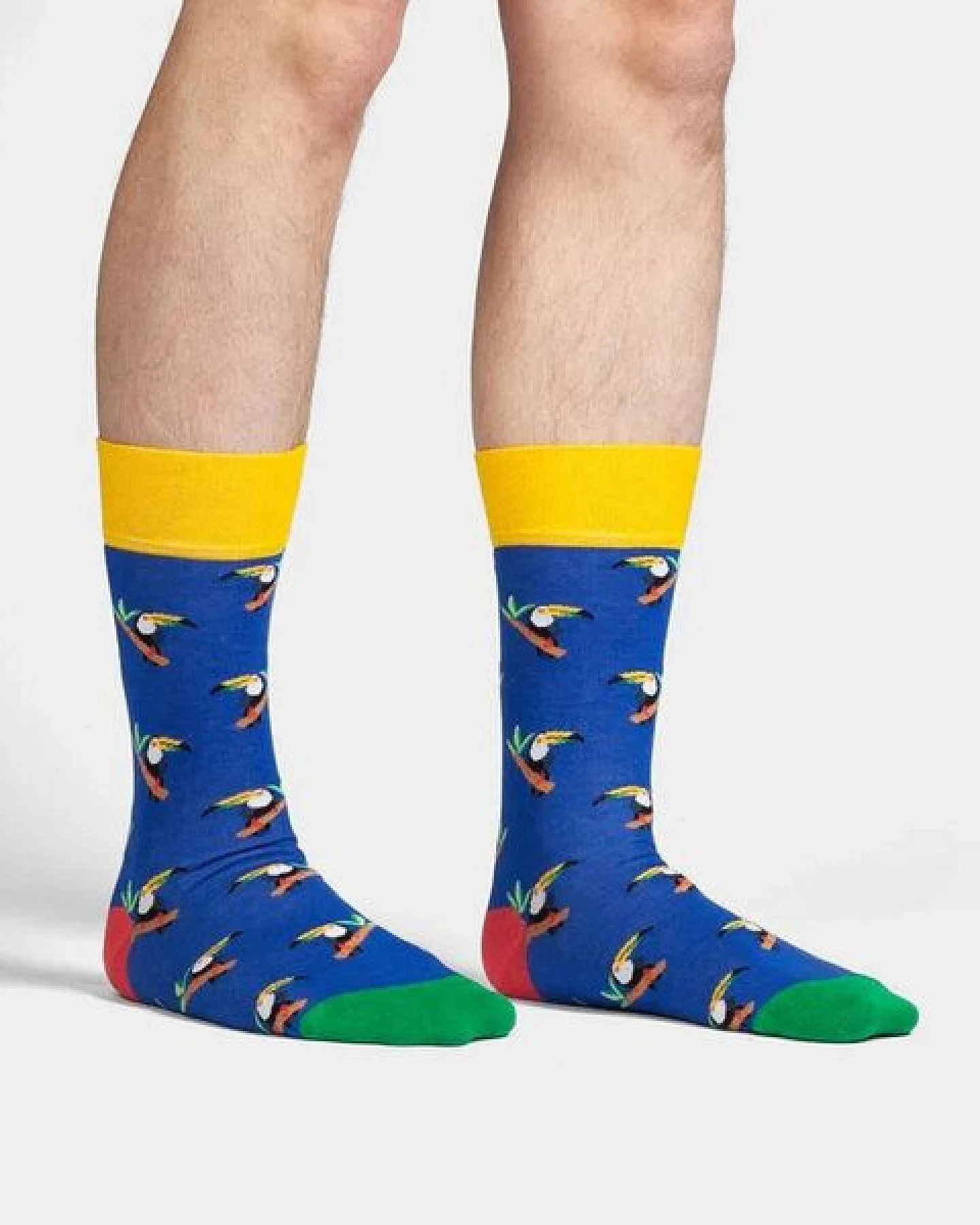 DillySocks Socken Tropical Toucan aus Biobaumwoll-Mix – Ansicht 2