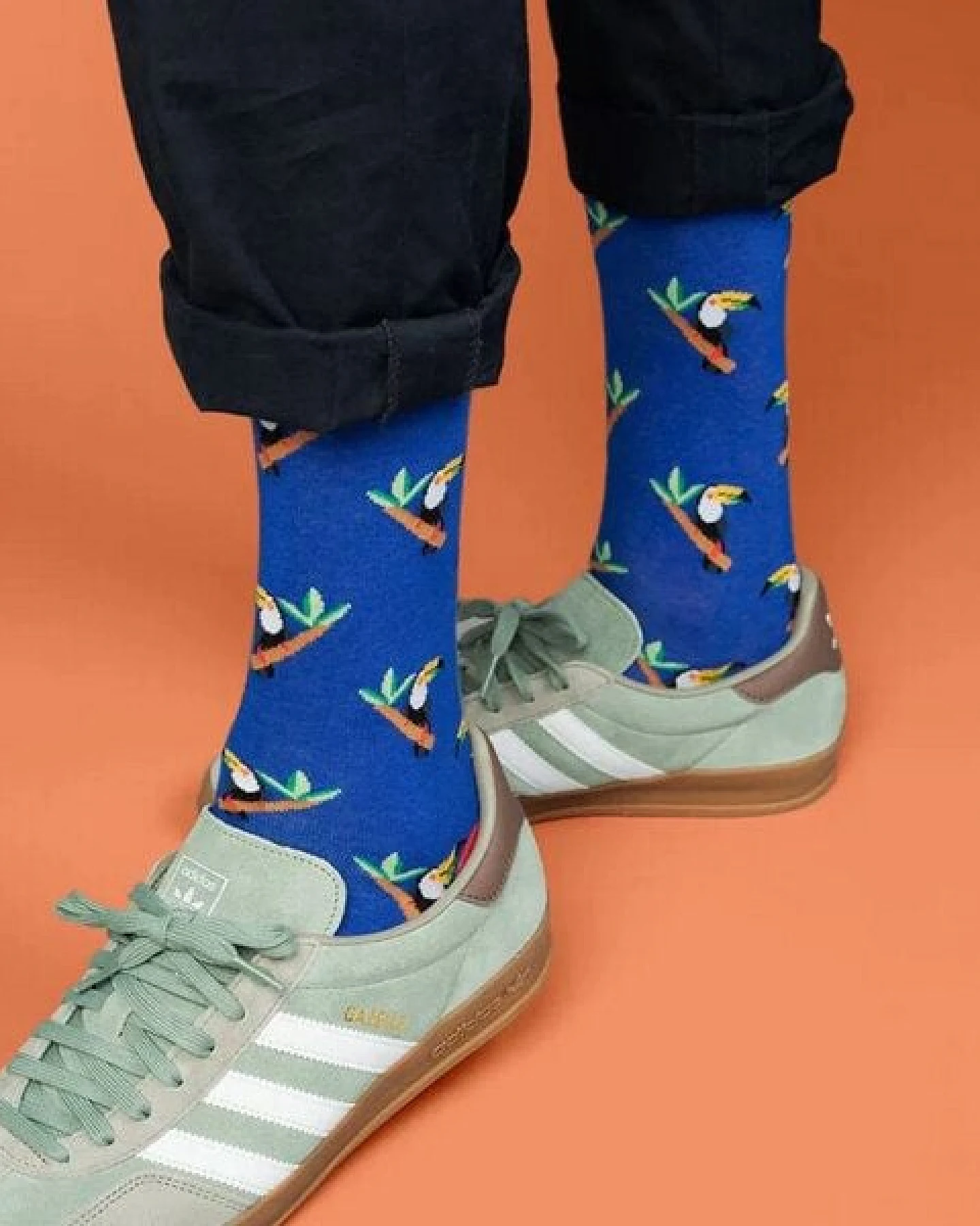 DillySocks Socken Tropical Toucan aus Biobaumwoll-Mix – Ansicht 4