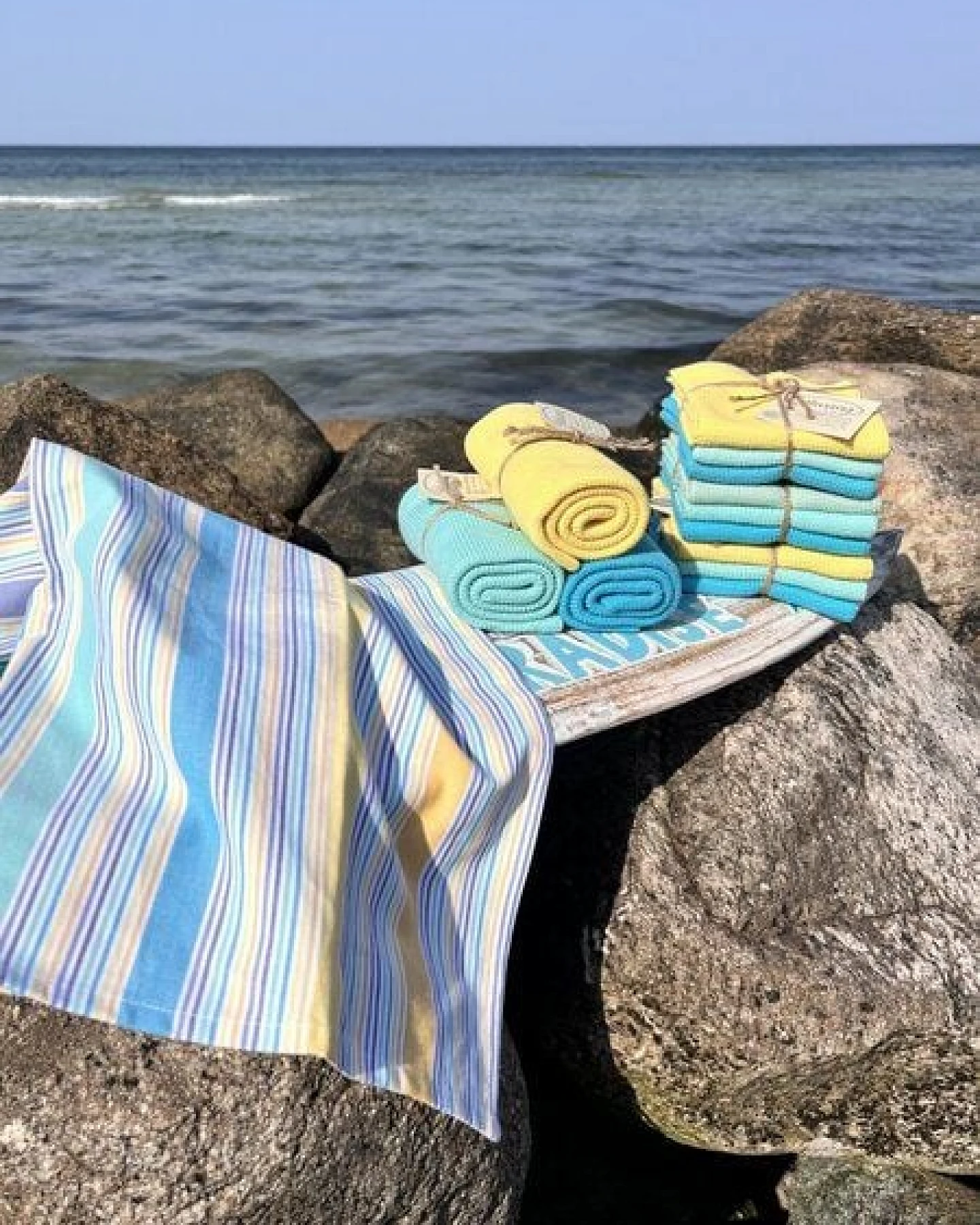 Solwang Design 2er-Set Geschirrtücher aus 100% Biobaumwolle, 70 x 50 cm – Ansicht 3