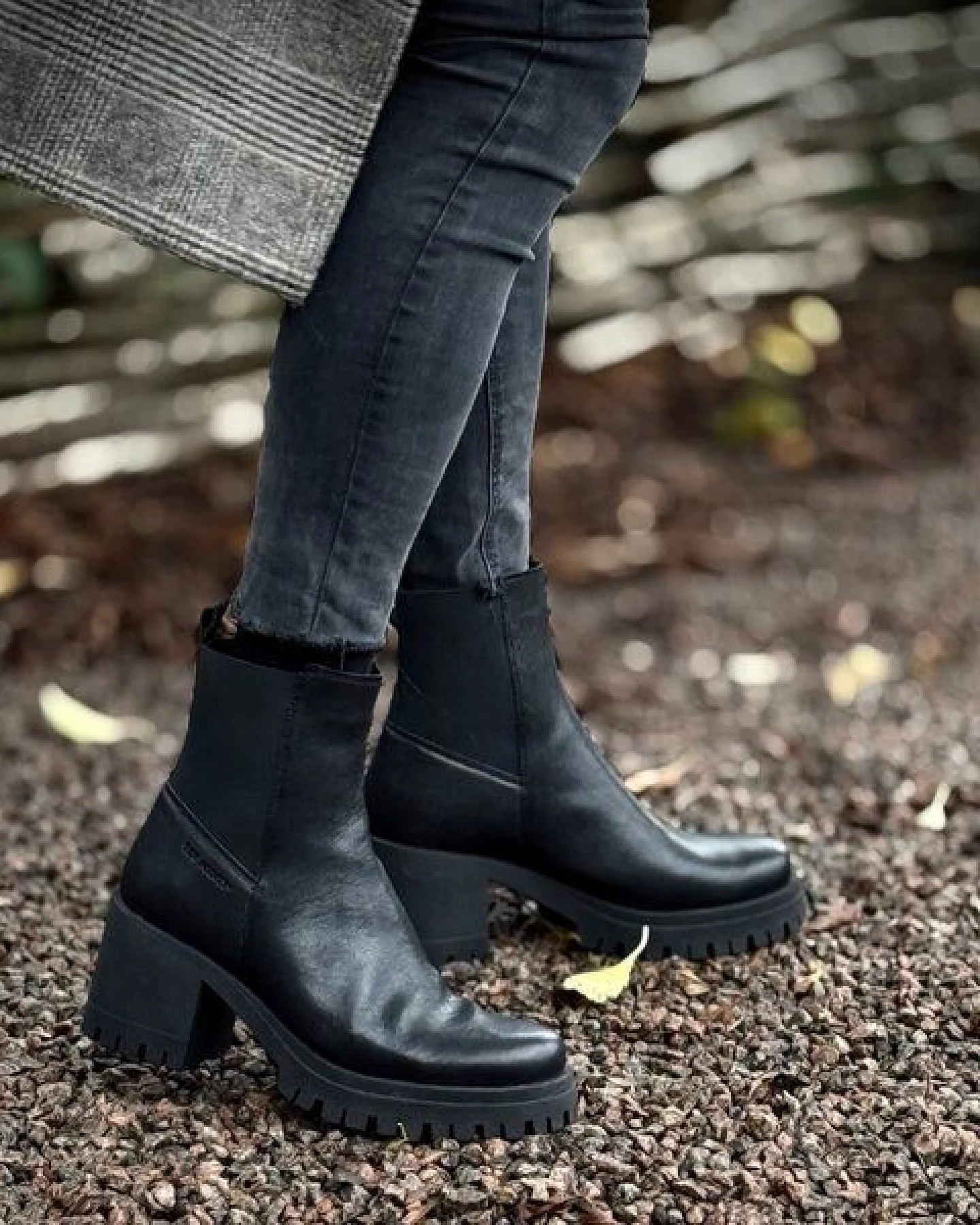 Ten Points Leder-Absatzboots, Ylva mit Gummi – Ansicht 2