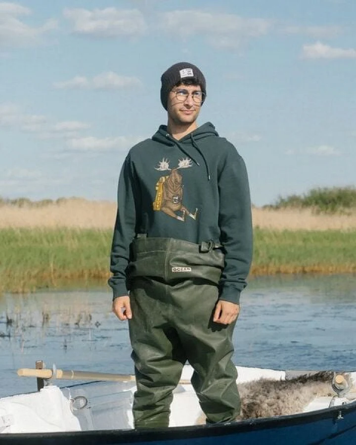 LAKOR Hoody aus Bio-Baumwolle - Snooze Moose - Green Gables