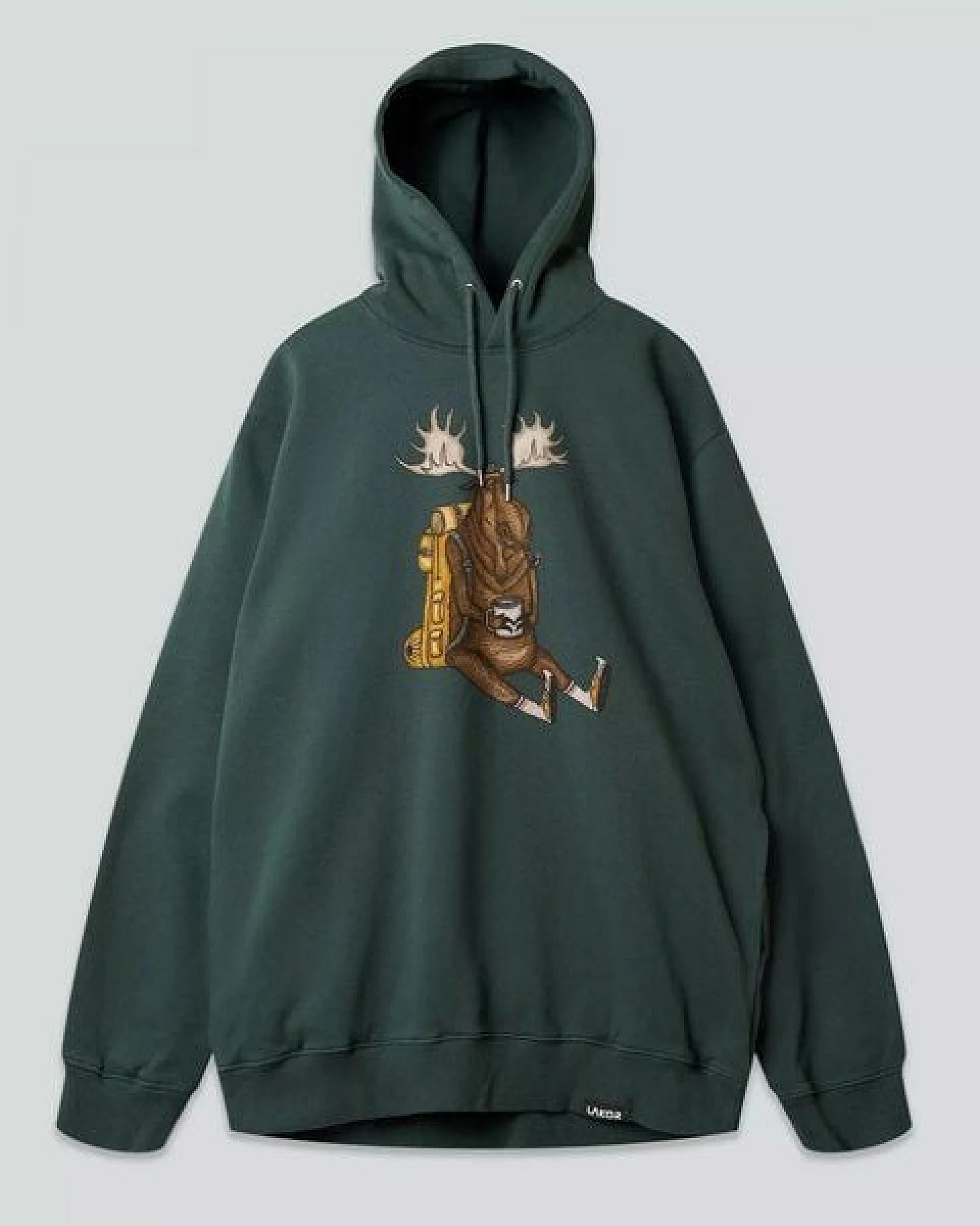 LAKOR Hoody aus Bio-Baumwolle - Snooze Moose - Green Gables – Ansicht 4