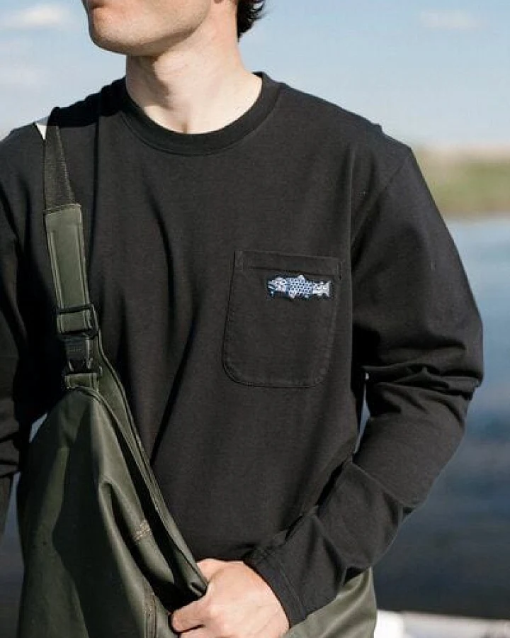 LAKOR Longsleeve aus Bio-Baumwolle - Mini Smoking Salmon