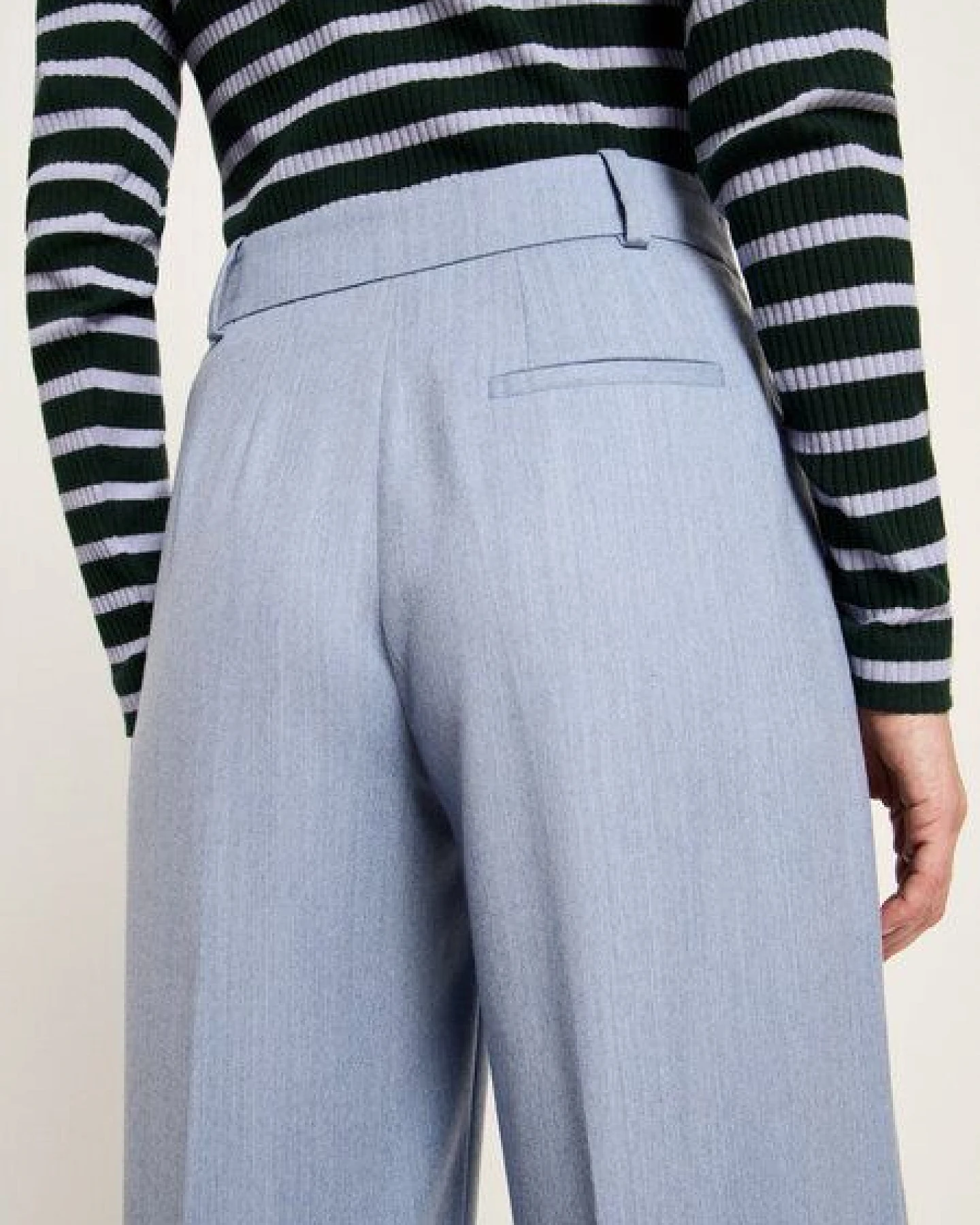 LANIUS Verkürzte Hose aus Bio-Schurwolle – Ansicht 4