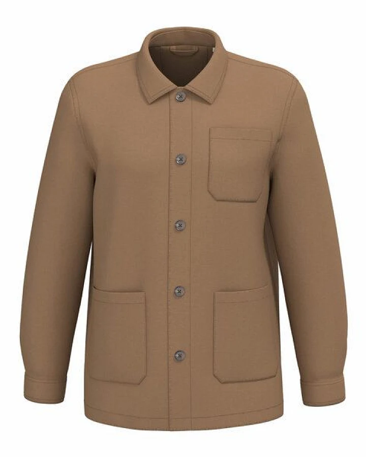 Greenspired Umweltfreundliche, gewaschene Herren-Workerjacke aus 100 % Biobaumwolle, 340 g/m² S-3XL