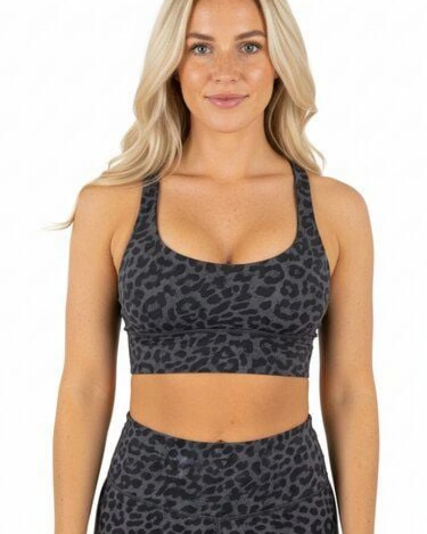 Yoga Hero Sport BH Leopard ecoNYL mit herausnehmbaren Pads – Ansicht 3