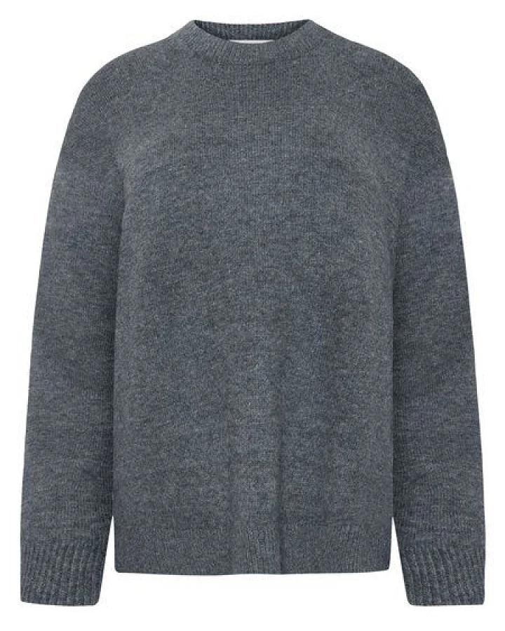 KnowledgeCotton Apparel Rundhals-Strickpullover aus Lammwolle RWS