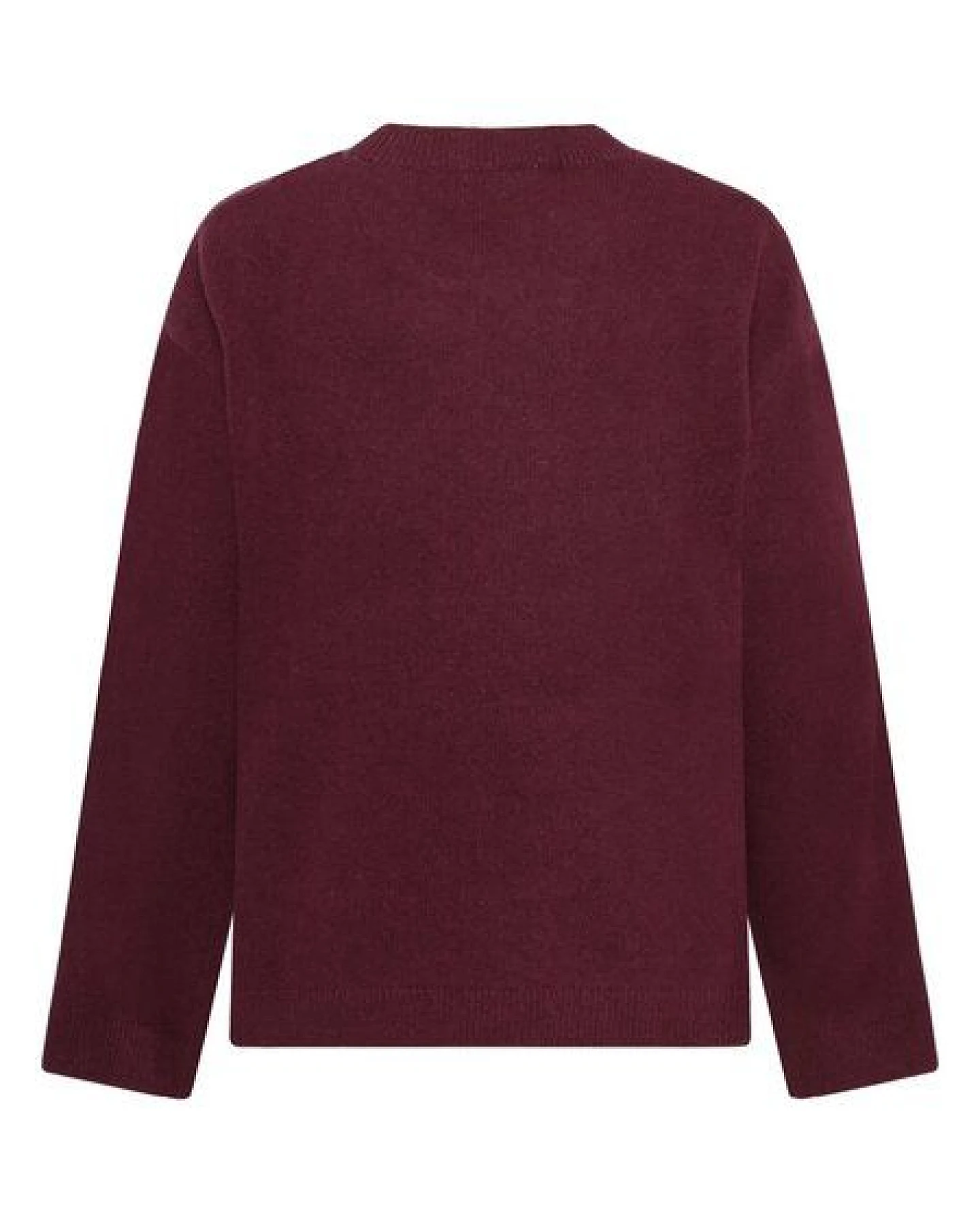 KnowledgeCotton Apparel Rundhals-Strickpullover aus Lammwolle RWS – Ansicht 3