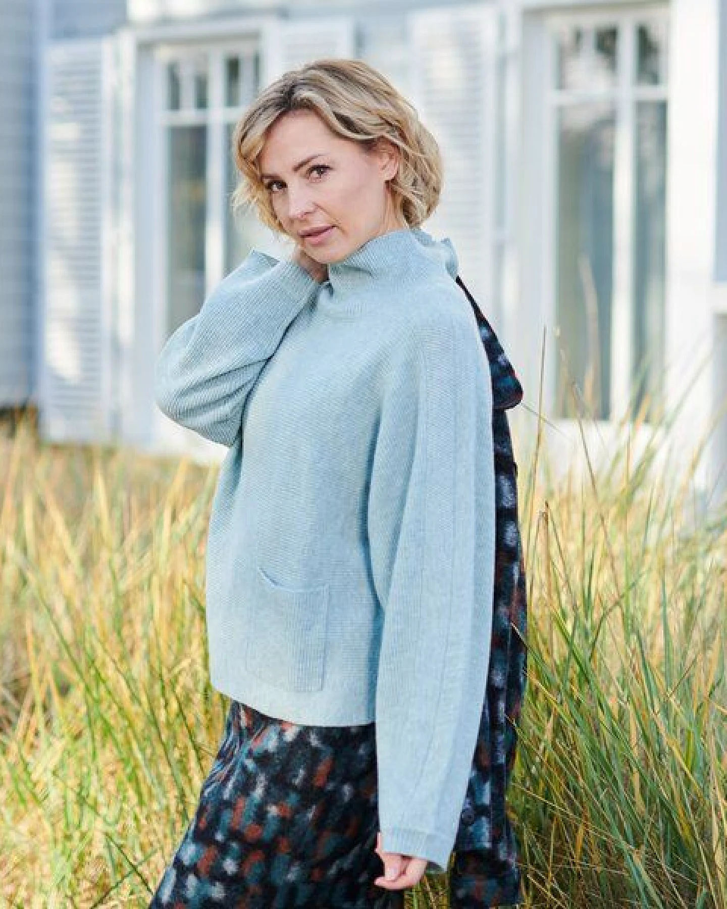 CON_STANT Pulli mit Kragen 90% Merinowolle (kbT), 10% Kaschmir (kbT) – Ansicht 2