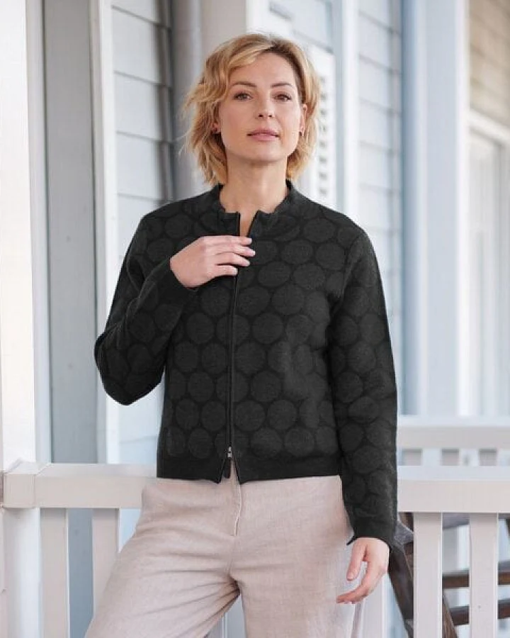 CON_STANT Zipper Strickjacke 100% Merinowolle (kbT)