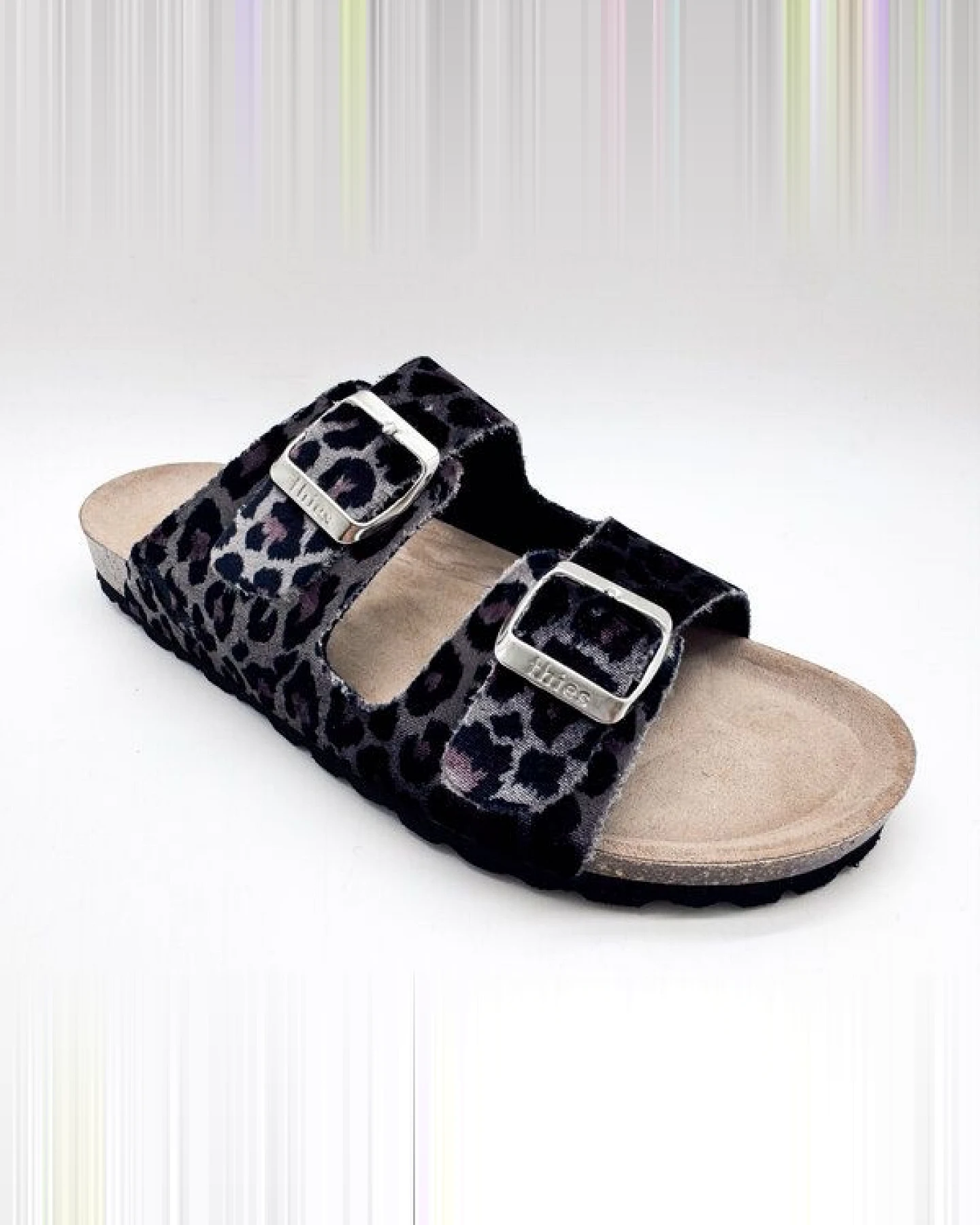 Vegane "thies ® Rec Velvet Leo Sandale" aus rec. PES – Ansicht 3