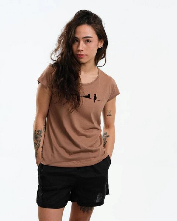 GARY MASH Shirt Asheville Katzen aus Modal®-Mix