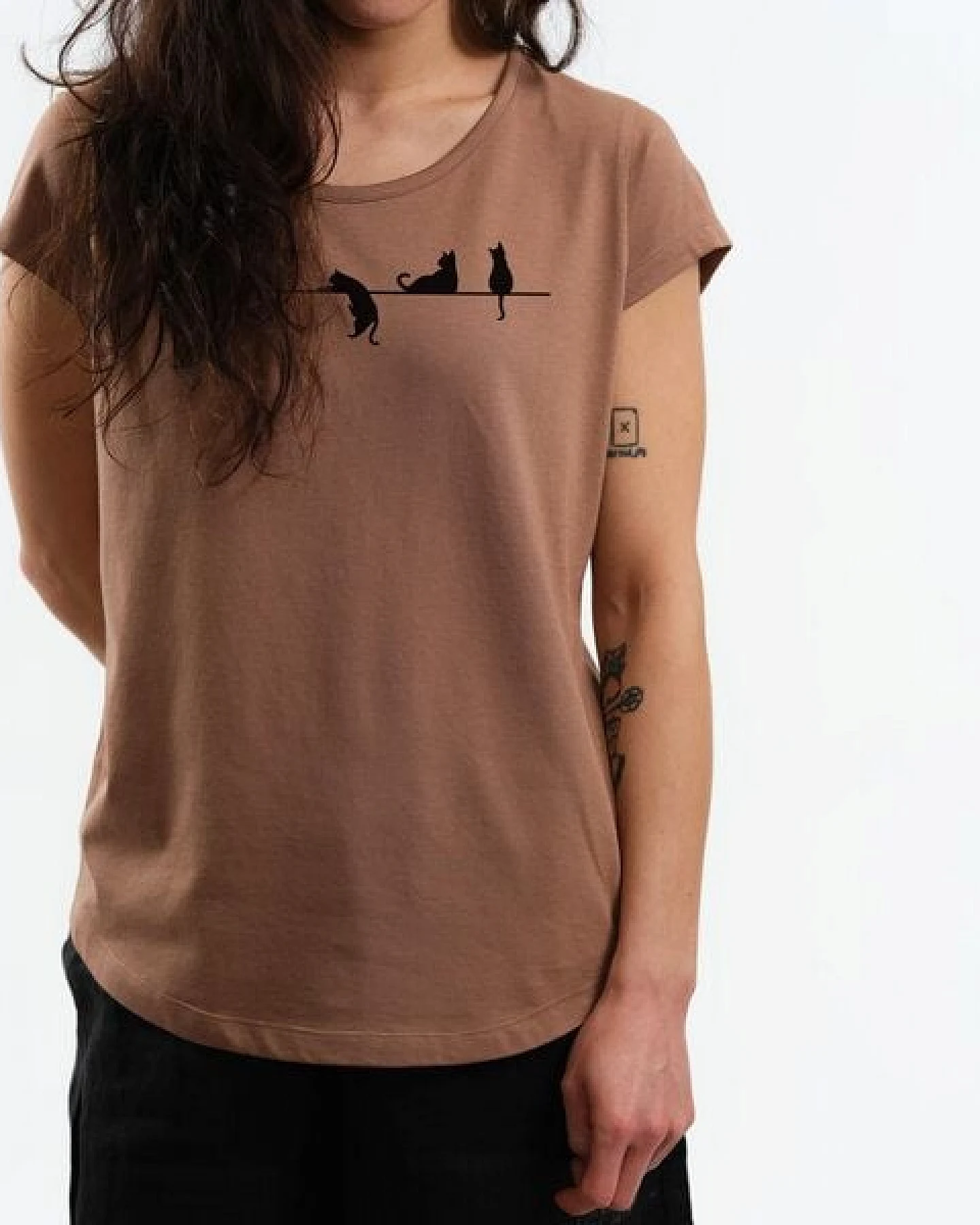 GARY MASH Shirt Asheville Katzen aus Modal®-Mix – Ansicht 4