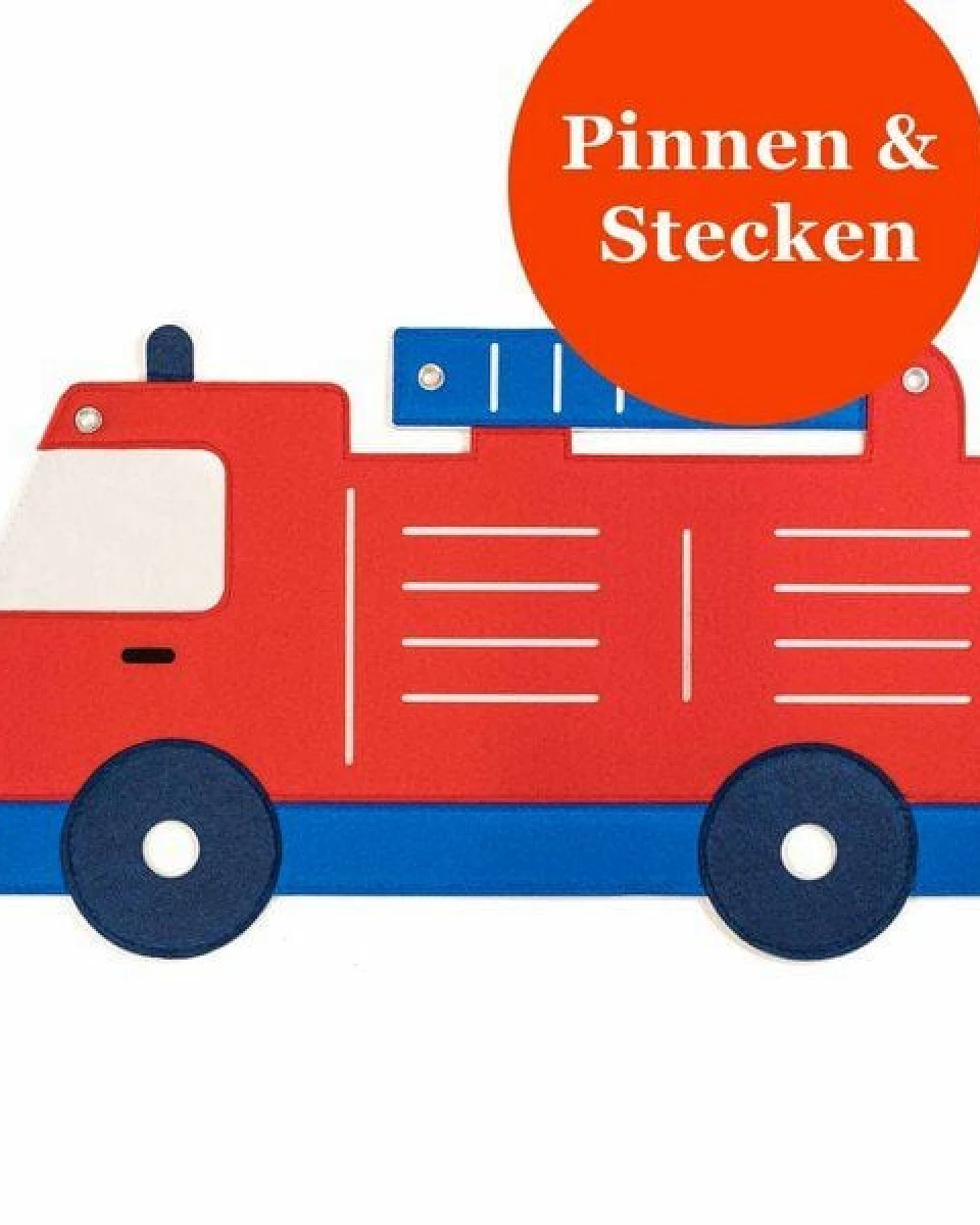 Feuerwehr-Pinnwand zum Stecken & Pinnen für Kinderzimmer von RÅVARE – Ansicht 3