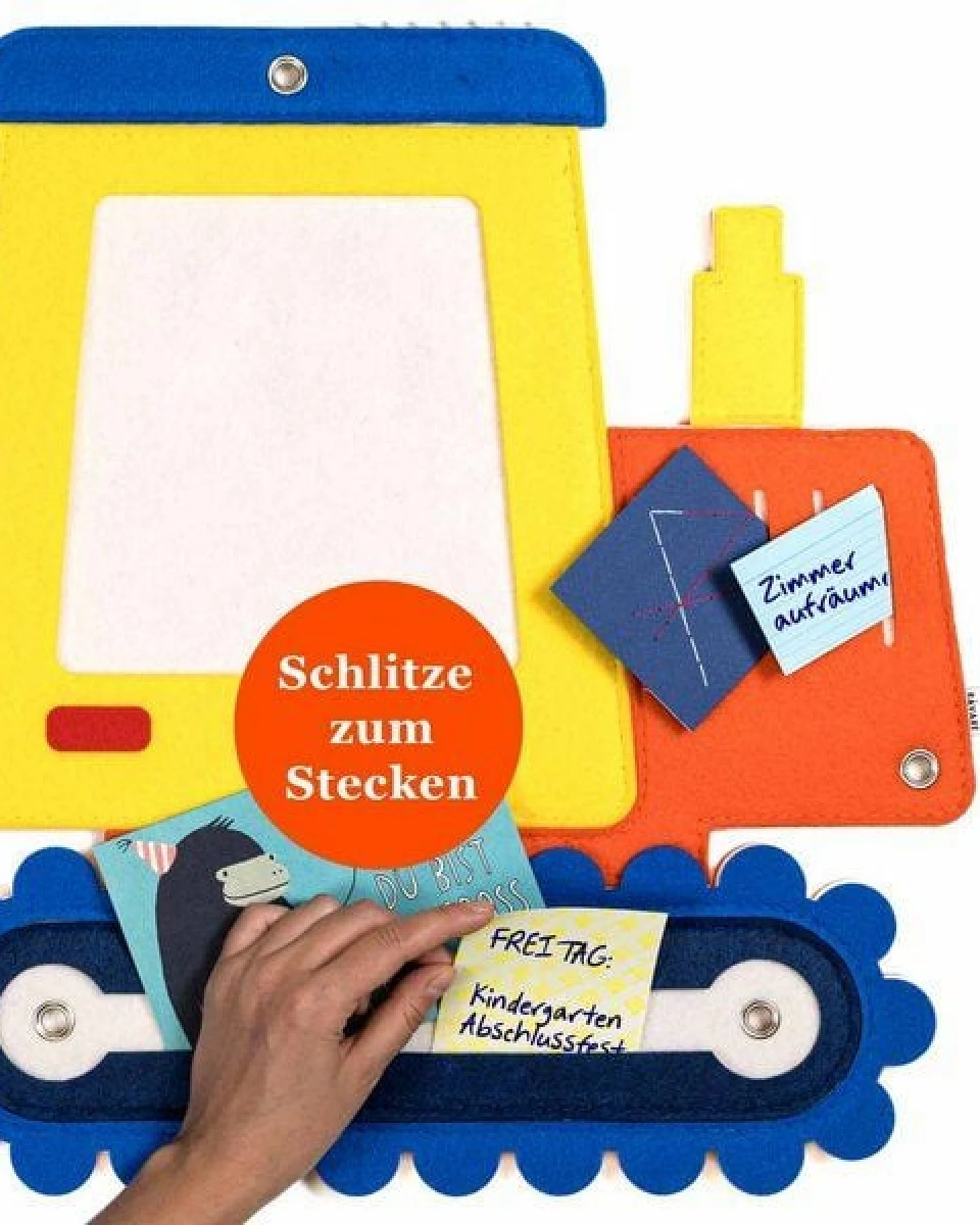 Bagger-Pinnwand zum Stecken & Pinnen für Kinderzimmer von RÅVARE – Ansicht 4