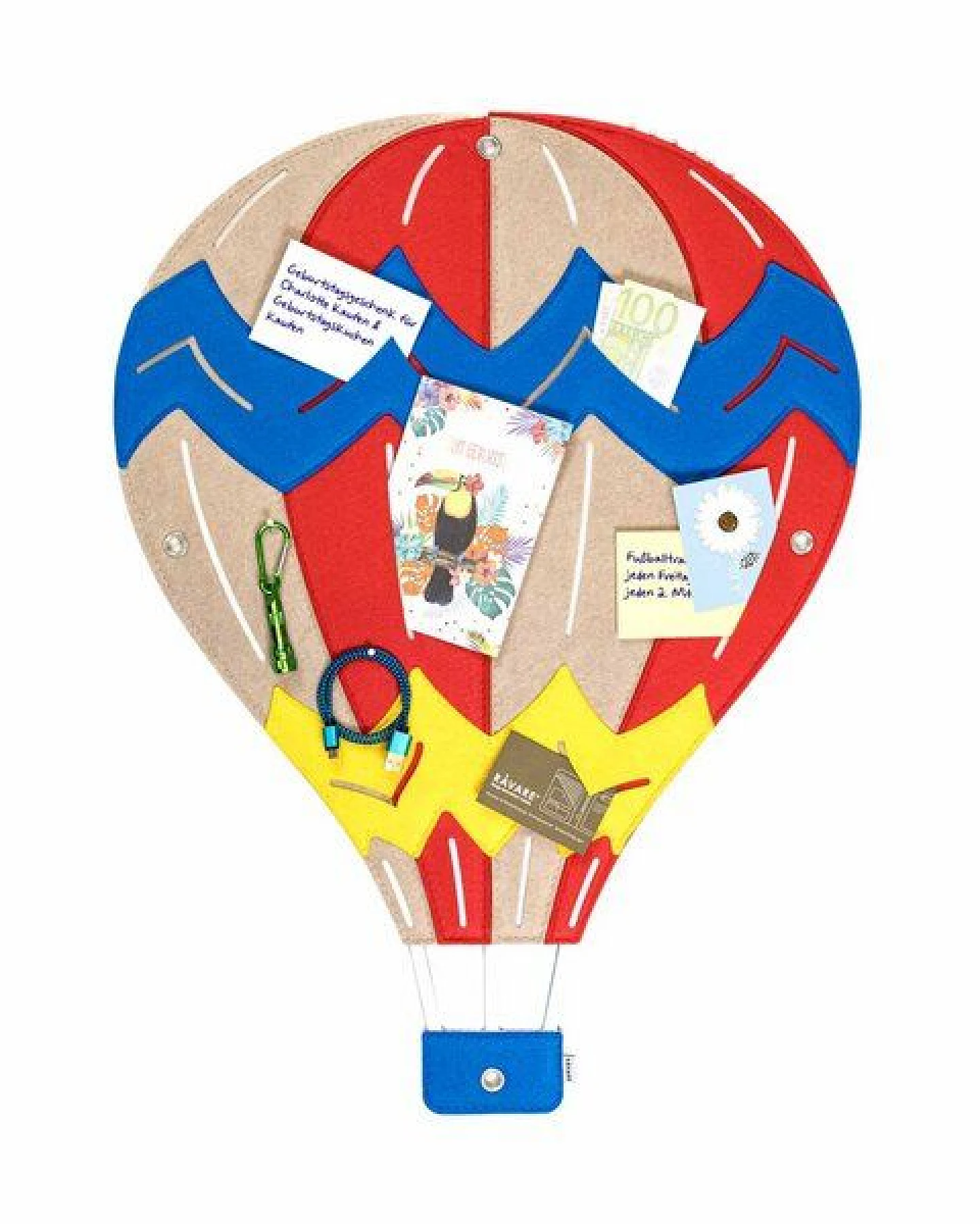 Heißluftballon-Pinnwand zum Stecken & Pinnen für Kinderzimmer von RÅVARE – Ansicht 3