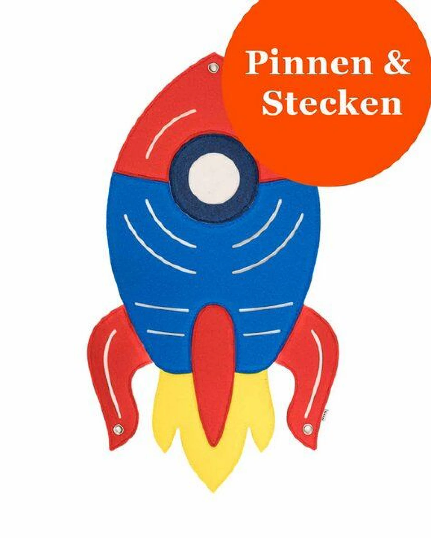 Rakete-Pinnwand zum Stecken & Pinnen für Kinderzimmer von RÅVARE – Ansicht 4
