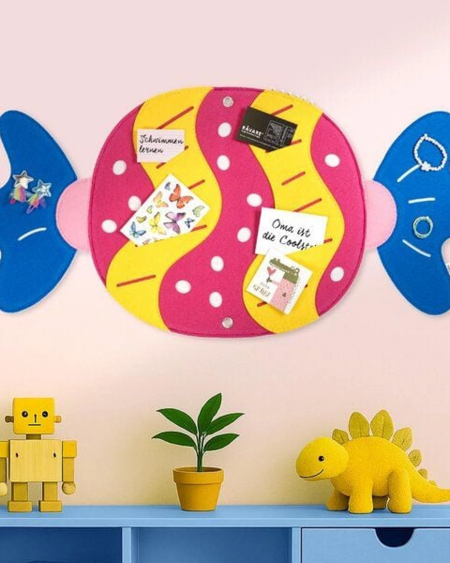 Bonbon-Pinnwand zum Stecken & Pinnen für Kinderzimmer von RÅVARE – Ansicht 2