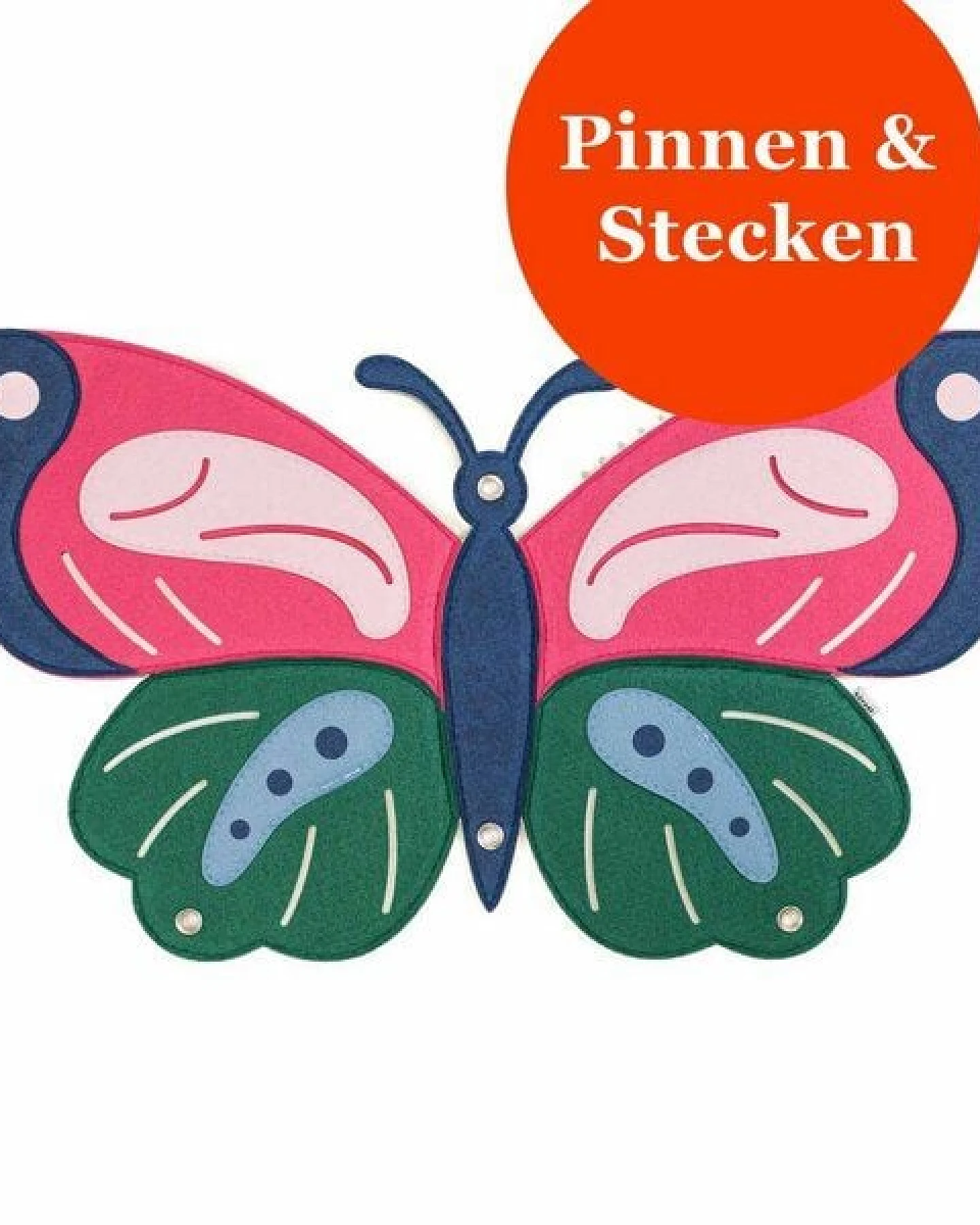 Schmetterling-Pinnwand zum Stecken & Pinnen für Kinderzimmer von RÅVARE – Ansicht 3