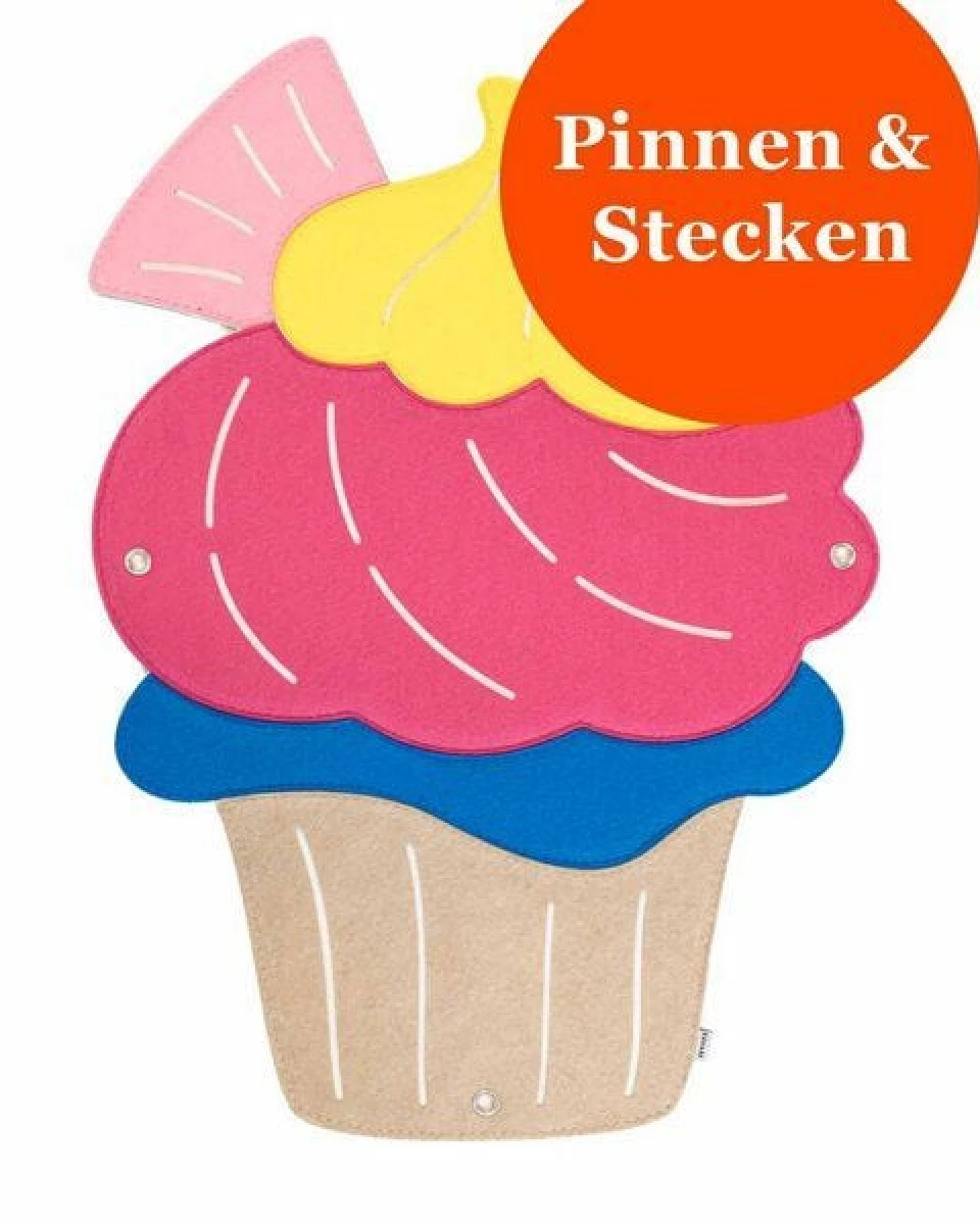 Cupcake-Pinnwand zum Stecken & Pinnen für Kinderzimmer von RÅVARE – Ansicht 3