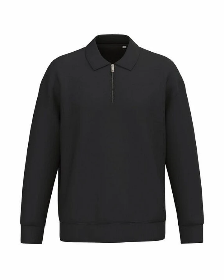 Greenspired Nachhaltiges Unisex-Sweatshirt mit Polokragen & Zipper 300 g/m² XS - XXL