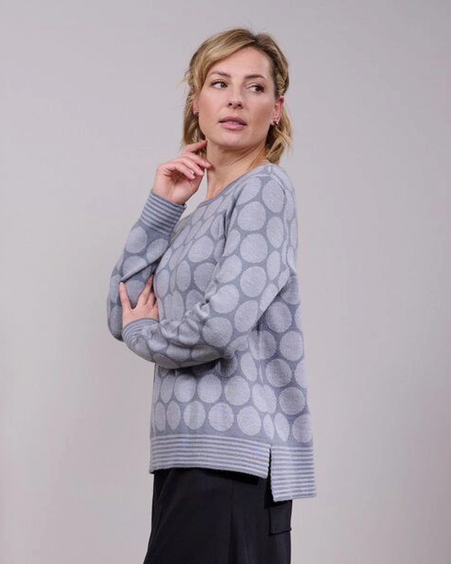 CON_STANT Kastiger Pullover 100% Merinowolle (kbT) – Ansicht 2