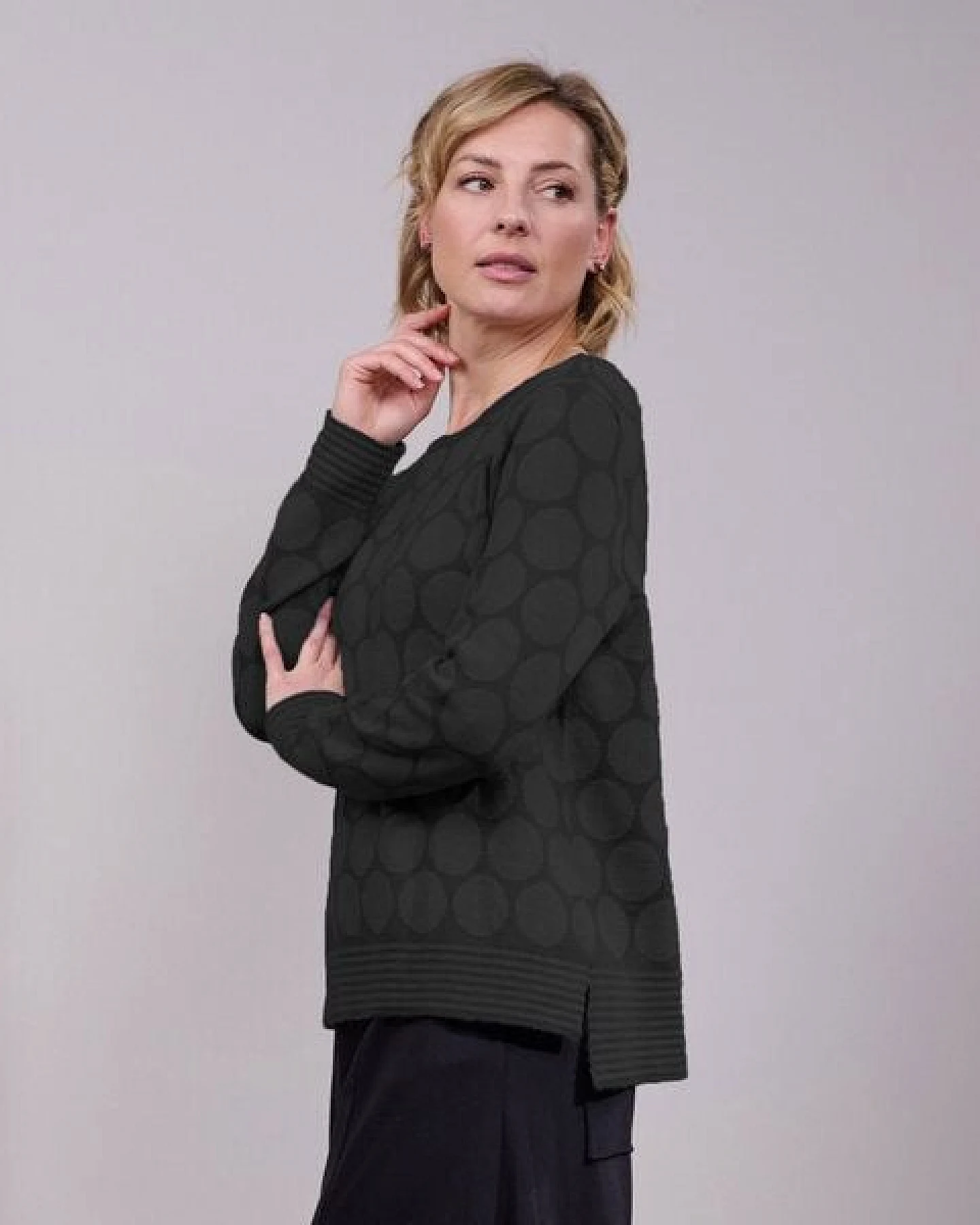 CON_STANT Kastiger Pullover 100% Merinowolle (kbT) – Ansicht 2