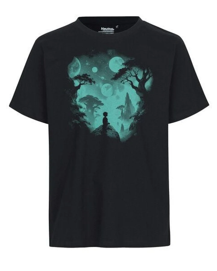 HANDGEDRUCKT "Inner Child" Unisex T-Shirt aus reiner Baumwolle (kbA)