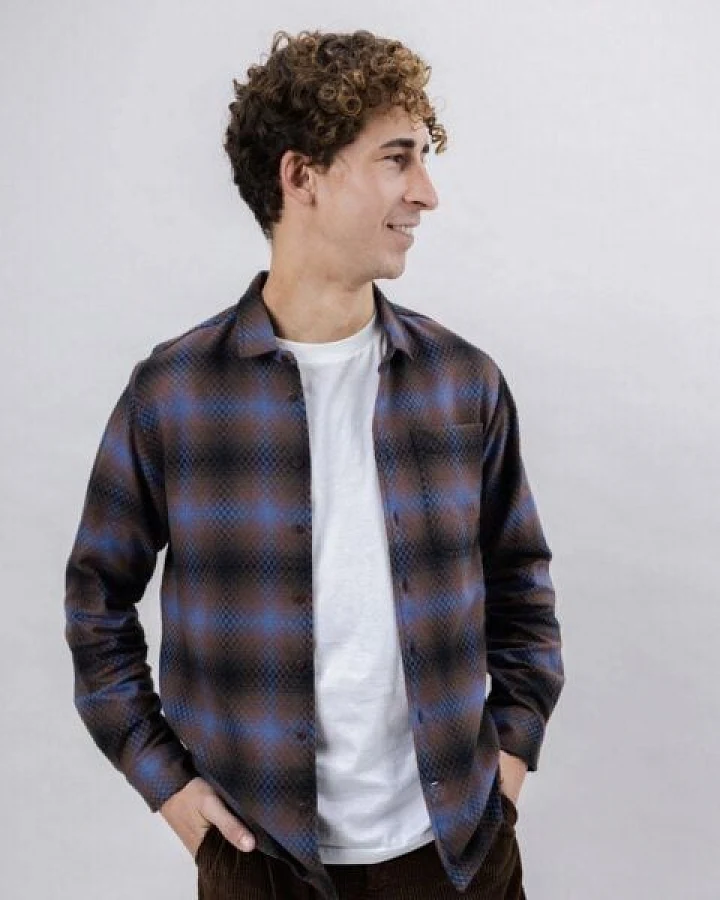 Brava Fabrics Pixel Check Overshirt