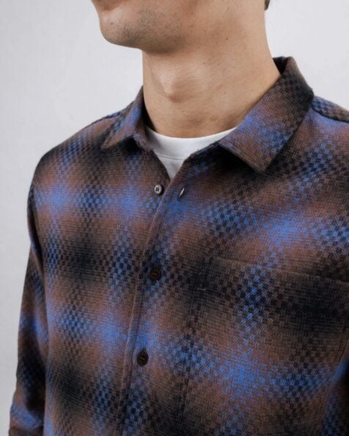 Brava Fabrics Pixel Check Overshirt – Ansicht 4