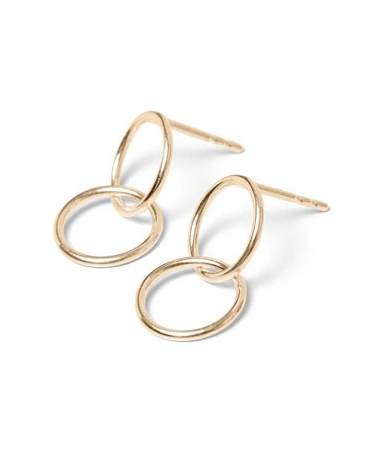 Jonathan Radetz Jewellery Stecker SPIRAL TWO, Gold 585, 14 Karat, Durchmesser 10 - 30 mm, Handmade in Germany