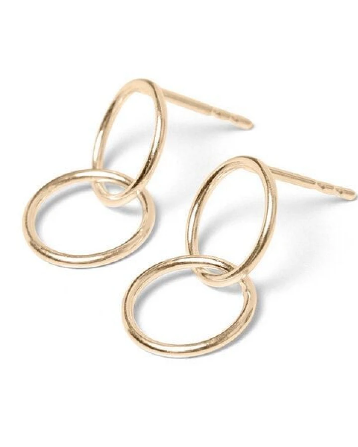Jonathan Radetz Jewellery Stecker SPIRAL TWO, Gold 585, 14 Karat, Durchmesser 10 - 30 mm, Handmade in Germany