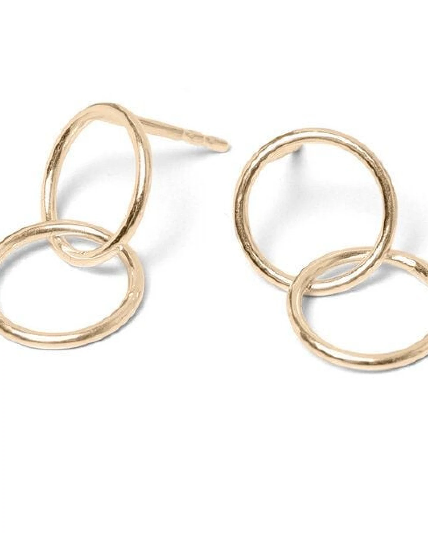 Jonathan Radetz Jewellery Stecker SPIRAL TWO, Gold 585, 14 Karat, Durchmesser 10 - 30 mm, Handmade in Germany – Ansicht 3