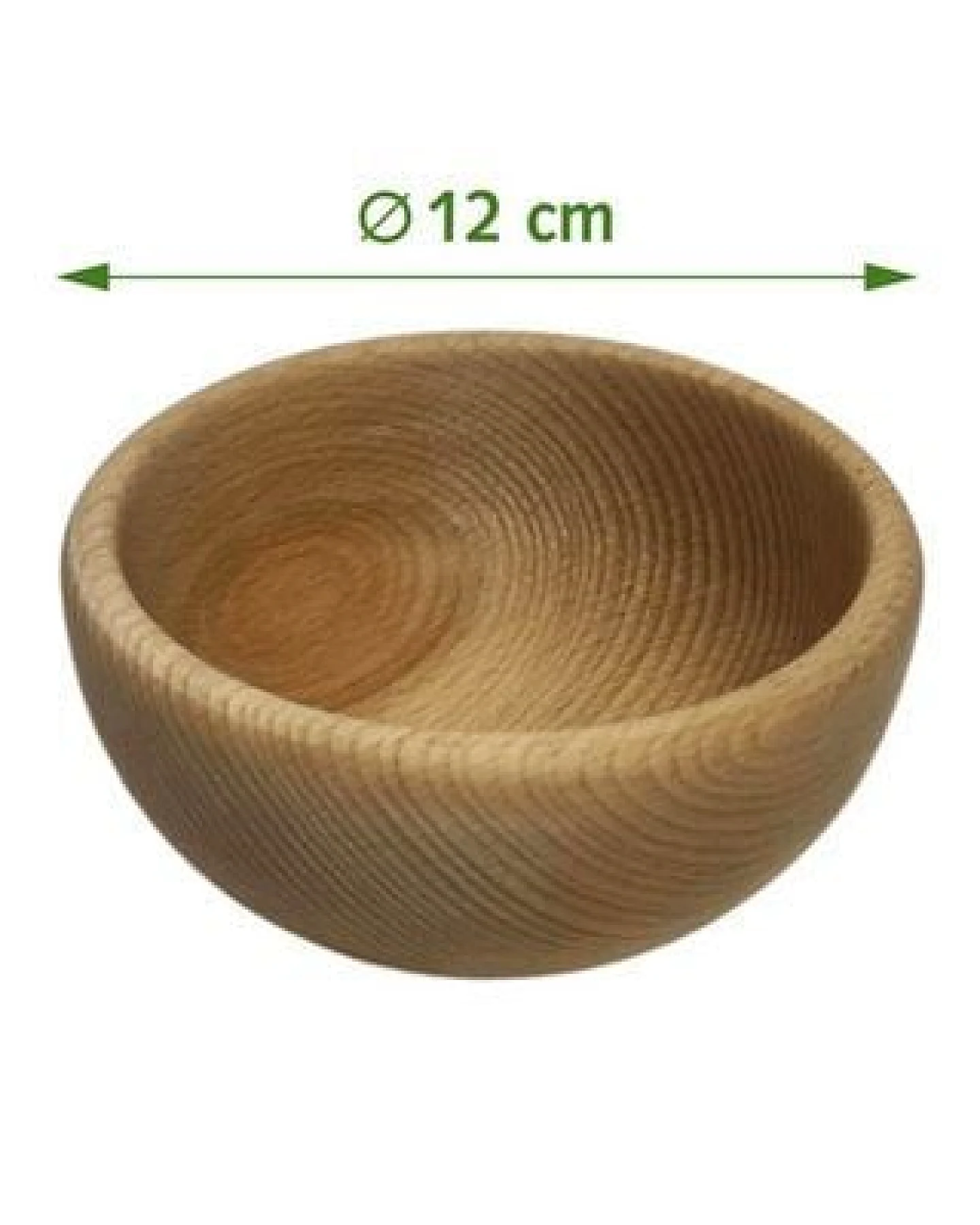 NATUREHOME Holzschale Buche - Handgefertigte Schale aus Buchenholz, Lebensmittelecht, Obstschale & Deko, Groessen 12 cm bis 25 cm – Ansicht 4