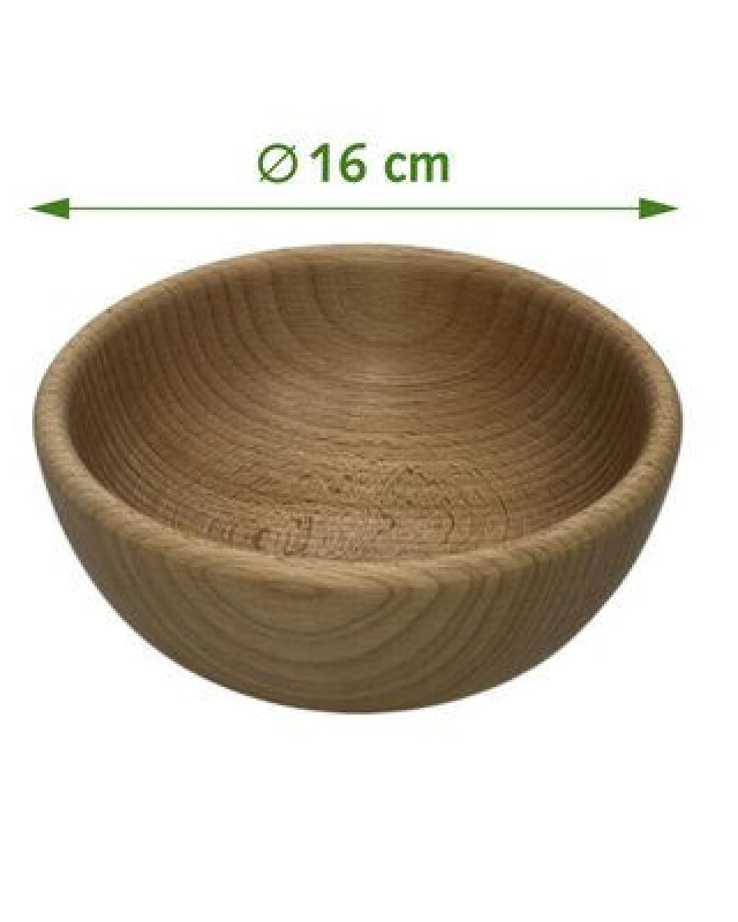 NATUREHOME Holzschale Buche - Handgefertigte Schale aus Buchenholz, Lebensmittelecht, Obstschale & Deko, Groessen 12 cm bis 25 cm – Ansicht 4